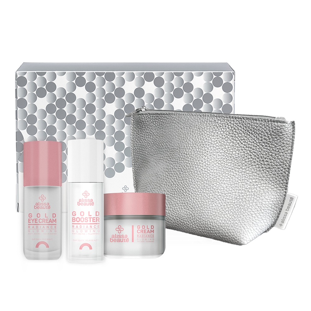 Подарунковий набір з 24 каратним золотом для вікової шкіри Radiance Kit Alissa Beaute